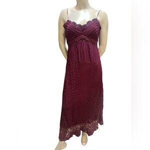 FARM Rio Burgundy Lace Chemise small nwt